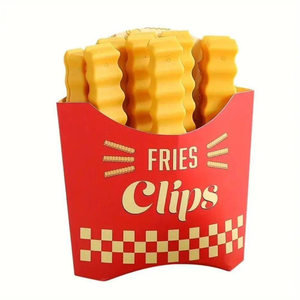 12 Pack Magnetic French Fry Chip Bread Bag Clips